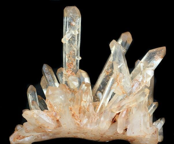 Tangerine Quartz Crystal Cluster - Madagascar #36210